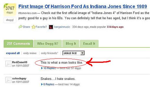 Digg Indiana Jones comment