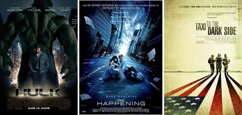 The Incredible Hulk / The Happening / Taxi to the Dark Side