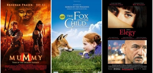 The Mummy: Tomb Of The Dragon Emperor, The Fox And The Child and Elegy.