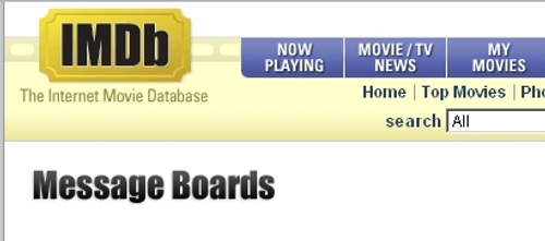 IMDb message boards