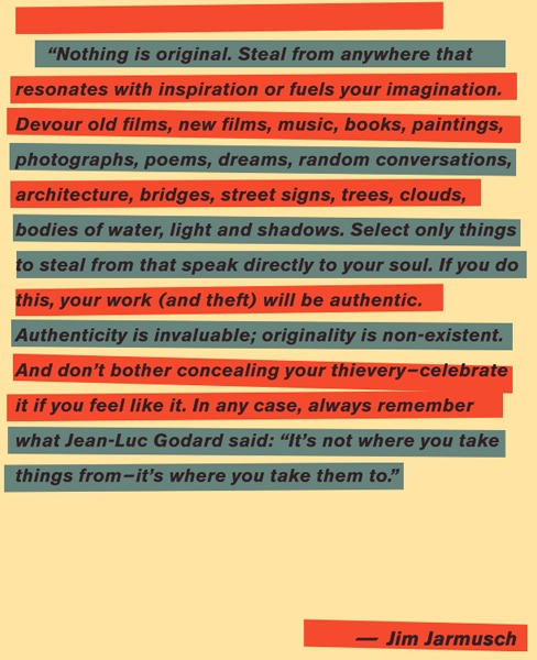 Jarmusch and Godard on stealing