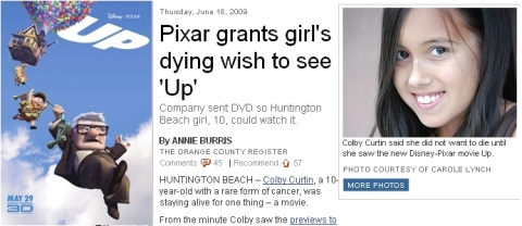 Pixar Special Up Screening Pixar Special Up Screening