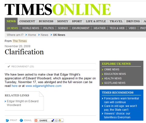 Times Edgar Wright clarification Times Edgar Wright clarification