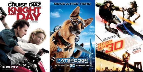 UK Cinema Releases 06-08-10 / Knight and Day / Cats and Dogs 2 / Step Up 3D