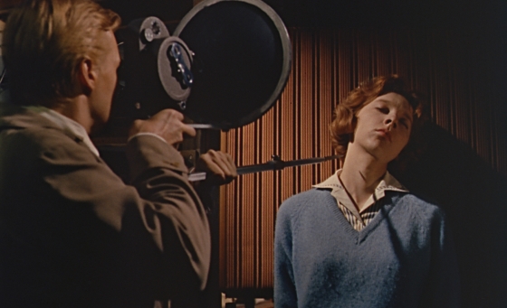 Carl Boehm and Moira Shearer in Peeping Tom