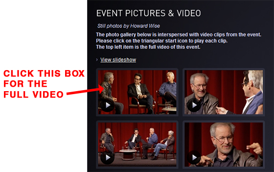 Click here to watch the full Spielberg panel discussion